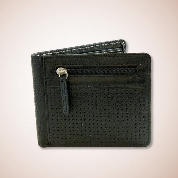 🌼 REDHERRING Black Leather Wallet - UNISEX - Picture 1 of 11